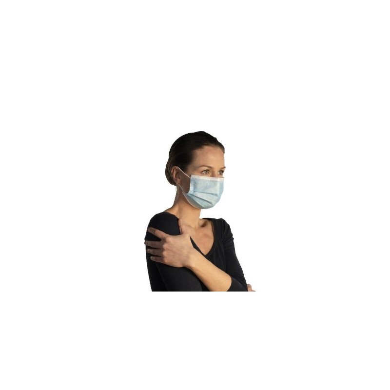 Masque Haute Protection Taille M Bleu - FFP3 40H d'Utilisation Lavable 50  Fois