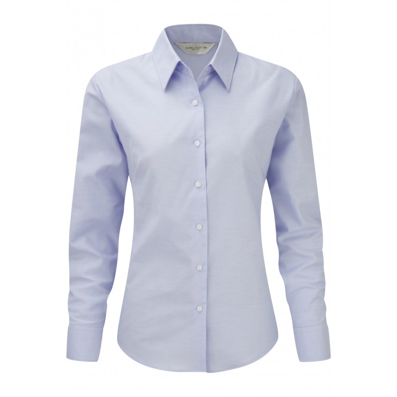 Chemise cintrée Bruce texturée blanche Col Boutonné Café Coton F